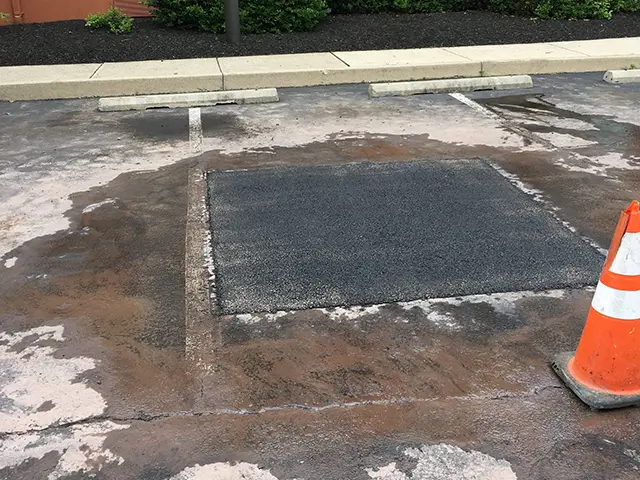 photo of asphalt being maintained, asphalt maintenance company in Lansdale, PA